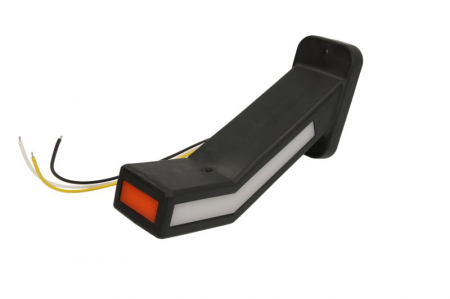 Lumina clarificare dreapta, portocaliu/rosu/alb, LED, suprafata, lungime cablu 400mm, cu brat lung, 12/24V (indicator dinamic; tip: neon; cu functie de semnalizator spate) [2]