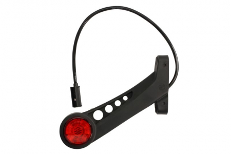 Piese Auto - Lumina clarificare dreapta, rosu/alb, LED, 12/24V (cu clemă pentru fir plat, conector: CLICK-IN/JAEGER)