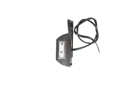 Lumina clarificare dreapta, rosu/alb, LED, inaltime 130mm; latime 43,1mm; adancime 44,5mm, în relief, lungime cablu 500mm, cu cuier, 12/24V [1]