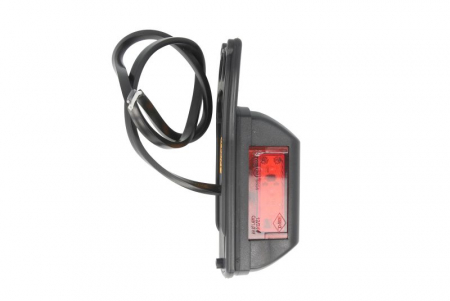 Lumina clarificare dreapta, rosu/alb, LED, inaltime 130mm; latime 43,1mm; adancime 44,5mm, în relief, lungime cablu 500mm, cu cuier, 12/24V [0]