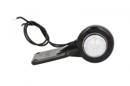 Lumina clarificare dreapta, rosu/alb, LED, inaltime 99mm; latime 52mm; adancime 44mm, în relief, lungime cablu 250mm, cu cuier, 12/24V [0]