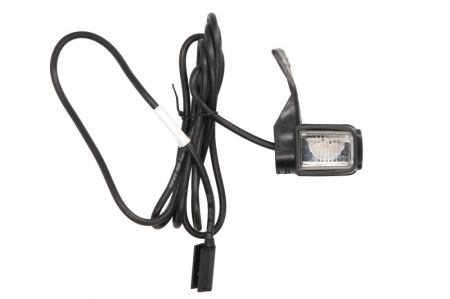 Lumina clarificare dreapta; SUPERPOINT IV, portocaliu/rosu/alb, LED, inaltime 98mm; latime 54mm; adancime 64mm, în relief, lungime cablu 2000mm, cu cuier, 24V (conector: CLICK-IN, SUPERPOINT IV) [1]