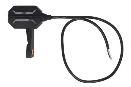 Lumina clarificare stanga; Dragon, forma: trapezoidal, portocaliu/rosu/alb, LED, inaltime 115mm; latime 50mm; adancime 54mm, în relief, lungime cablu 600mm, cu cuier, 12/24V (IP68, Dragon) [0]