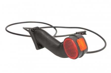 Lumina clarificare stanga; ECOPOINT, negru/portocaliu/alb, R5W, suprafata, lungime cablu 1250mm, pe brațul mediu-lung, 24V (cu clema pentru fir plat, ECOPOINT) [2]