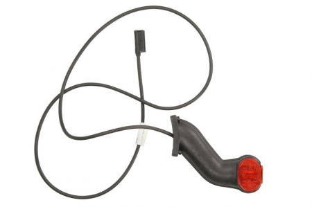 Lumina clarificare stanga; ECOPOINT, negru/portocaliu/alb, R5W, suprafata, lungime cablu 1250mm, pe brațul mediu-lung, 24V (cu clema pentru fir plat, ECOPOINT) [1]