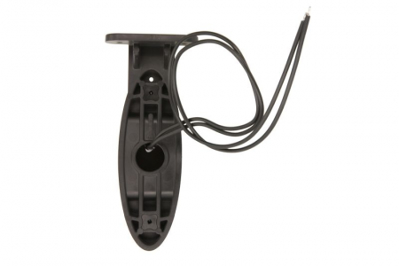 Lumina clarificare stanga, portocaliu/rosu/alb, LED, inaltime 120mm; latime 42mm; adancime 38mm, în relief, lungime cablu 350mm, cu cuier, 12/24V (unghi în relief) [1]