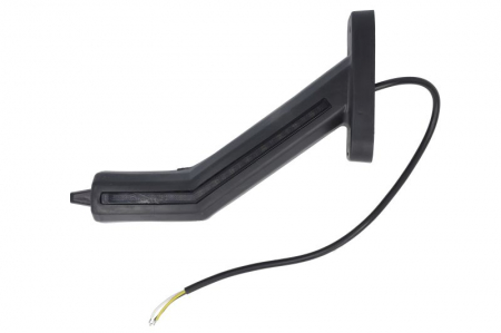 Piese Auto - Lumina clarificare stanga, portocaliu/rosu/alb, LED, suprafata, lungime cablu 400mm, cu brat lung, 12/24V (cu functie de semnalizator lateral, IP6K9K)