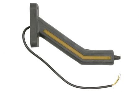 Lumina clarificare stanga, portocaliu/rosu/alb, LED, suprafata, lungime cablu 400mm, cu brat lung, 12/24V (cu functie de semnalizator lateral, IP6K9K) [1]