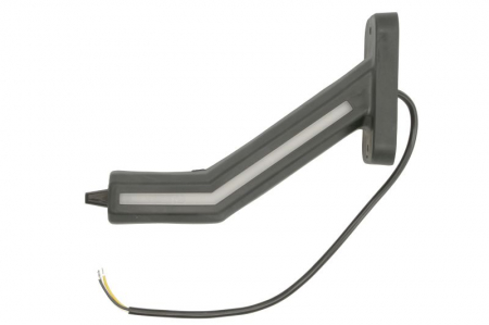 Piese Auto - Lumina clarificare stanga, portocaliu/rosu/alb, LED, suprafata, lungime cablu 400mm, cu brat lung, 12/24V (cu functie de semnalizator lateral, IP6K9K)