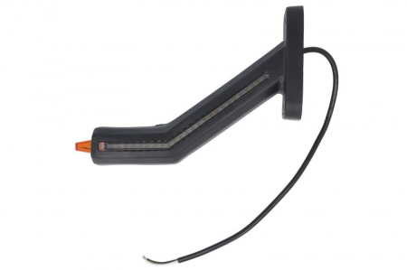 Piese Auto - Lumina clarificare stanga, portocaliu/rosu/alb, LED, suprafata, lungime cablu 400mm, cu brat lung, 12/24V (cu functie de semnalizator lateral, IP6K9K)