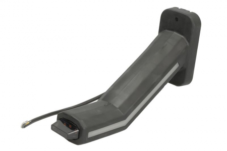 Lumina clarificare stanga, portocaliu/rosu/alb, LED, suprafata, lungime cablu 400mm, cu brat lung, 12/24V (cu functie de semnalizator lateral, IP6K9K) [2]