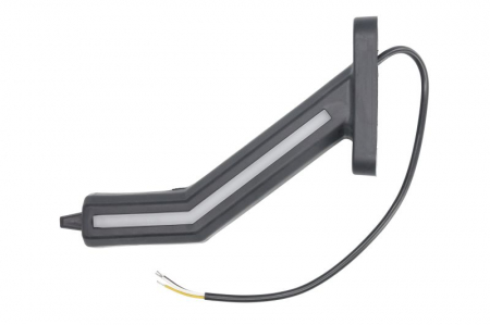 Piese Auto - Lumina clarificare stanga, portocaliu/rosu/alb, LED, suprafata, lungime cablu 400mm, cu brat lung, 12/24V (cu functie de semnalizator spate, IP6K9K)