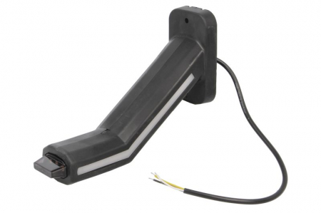 Lumina clarificare stanga, portocaliu/rosu/alb, LED, suprafata, lungime cablu 400mm, cu brat lung, 12/24V (cu functie de semnalizator spate, IP6K9K) [2]