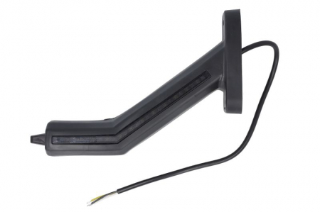 Piese Auto - Lumina clarificare stanga, portocaliu/rosu/alb, LED, suprafata, lungime cablu 400mm, cu brat lung, 12/24V (cu functie de semnalizator spate, IP6K9K)
