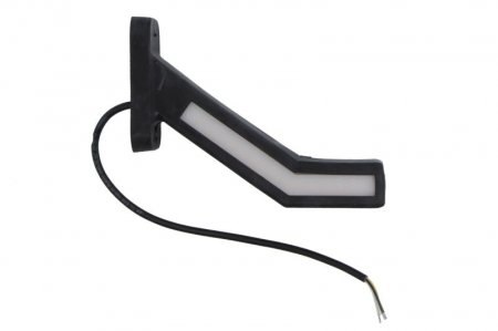 Lumina clarificare stanga, portocaliu/rosu/alb, LED, suprafata, lungime cablu 400mm, cu brat lung, 12/24V (indicator dinamic; tip: neon; cu functie de semnalizator spate) potrivit ADR [1]