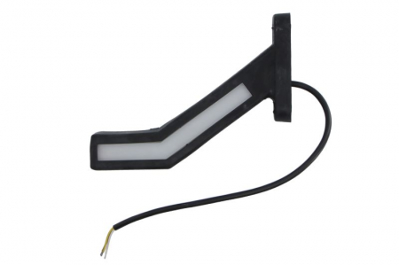 Piese Auto - Lumina clarificare stanga, portocaliu/rosu/alb, LED, suprafata, lungime cablu 400mm, cu brat lung, 12/24V (indicator dinamic; tip: neon; cu functie de semnalizator spate) potrivit ADR