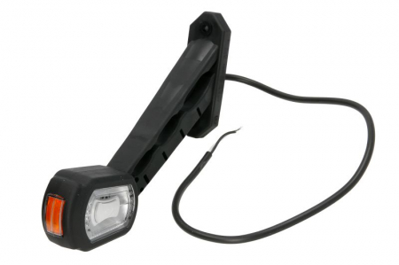 Lumina clarificare stanga, portocaliu/rosu/alb, LED, suprafata, lungime cablu 500mm, cu brat lung, 12/24V (compatibil cu senzorul de marșarier) [2]