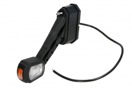 Lumina clarificare stanga, portocaliu/rosu/alb, LED, suprafata, lungime cablu 500mm, cu brat lung, 12/24V (cu modul senzor de marșarier) [2]