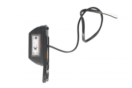 Lumina clarificare stanga, rosu/alb, LED, inaltime 130mm; latime 43,1mm; adancime 44,5mm, în relief, lungime cablu 500mm, cu cuier, 12/24V [1]