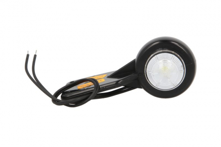 Lumina clarificare stanga, rosu/alb, LED, inaltime 99mm; latime 52mm; adancime 44mm, în relief, lungime cablu 250mm, cu cuier, 12/24V [0]