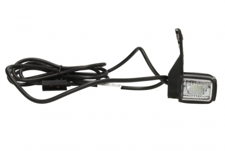 Lumina clarificare stanga; SUPERPOINT IV, portocaliu/rosu/alb, LED, inaltime 98mm; latime 54mm; adancime 64mm, în relief, lungime cablu 2000mm, cu cuier, 24V (conector: CLICK-IN, SUPERPOINT IV) [1]