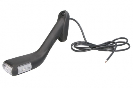 Lumina delimitare dreapta, forma: oval, portocaliu/rosu/alb, LED lungime cablu 1500mm, pe brațul lung, 12/24V [2]
