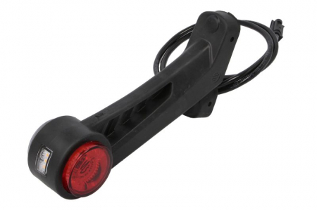 Lumina delimitare dreapta, forma: rotund, portocaliu/rosu/alb, LED lungime cablu 1000mm, pe brațul lung, 12/24V (conector: CLICK-IN/JAEGER, IP66/IP68) [2]