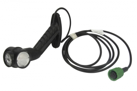 Lumina delimitare dreapta, portocaliu/rosu/alb, LED, inaltime 15,5mm lungime cablu 2000mm, pe brațul lung, 24V  [2]