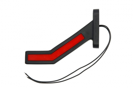 Lumina delimitare dreapta, portocaliu/rosu/alb, LED lungime cablu 240mm, pe brațul lung, 12/24V (tip: neon) [1]