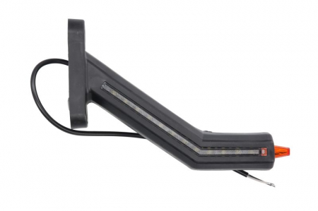 Lumina delimitare dreapta, portocaliu/rosu/alb, LED lungime cablu 400mm, pe brațul lung, 12/24V (IP6K9K) [1]
