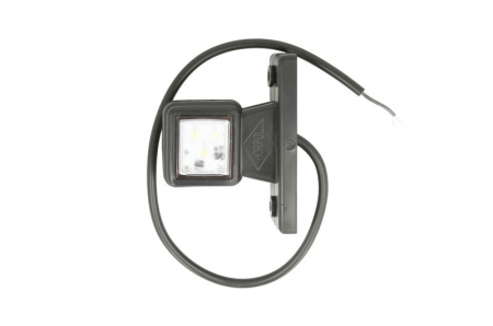 Lumina delimitare dreapta, rosu/alb, LED, inaltime 98mm; latime 40mm; adancime 71,5mm lungime cablu 400mm, brat scurt, 12/24V [1]