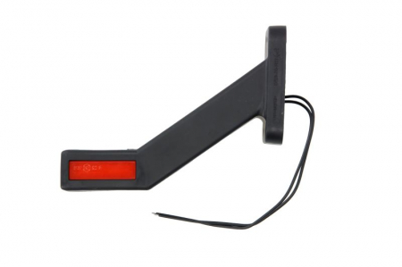 Lumina delimitare dreapta, rosu/alb, LED lungime cablu 240mm, pe brațul lung, 12/24V (tip: neon) [1]