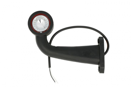 Lumina delimitare dreapta, rosu/alb, LED lungime cablu 450mm, pe brațul lung, 12/24V [1]