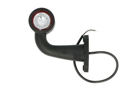 Lumina delimitare dreapta, rosu/alb, LED lungime cablu 450mm, pe brațul mediu-lung, 12/24V [1]