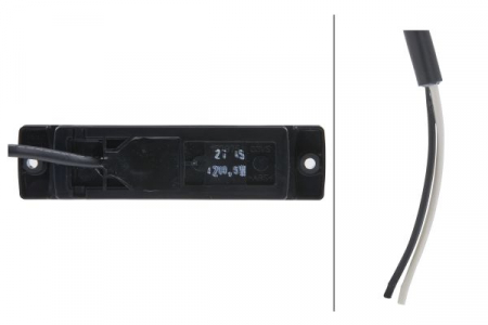 Lumina delimitare stanga/dreapta, alb, LED, inaltime 16mm; latime 130mm; adancime 32mm, surub/fixare orizontala/fixare verticala, lungime cablu 500mm, 12V (IP6K9K) [1]