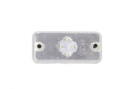 Iluminat auto - Lumina delimitare stanga/dreapta, alb, LED, inaltime 50mm; latime 110mm; adancime 18mm, 24V potrivit VOLVO FL II 05.06-