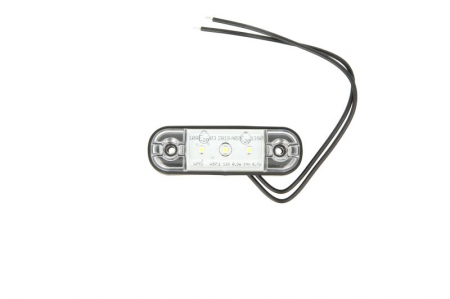 Iluminat auto - Lumina delimitare stanga/dreapta, forma: dreptunghiular, alb, LED, inaltime 24,2mm; latime 83,8mm; adancime 10,4mm lungime cablu 230mm, 12/24V