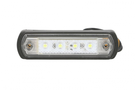 Iluminat auto - Lumina delimitare stanga/dreapta, forma: dreptunghiular, alb, LED, inaltime 31mm; latime 110mm; adancime 18,5mm lungime cablu 250mm, 12/24V