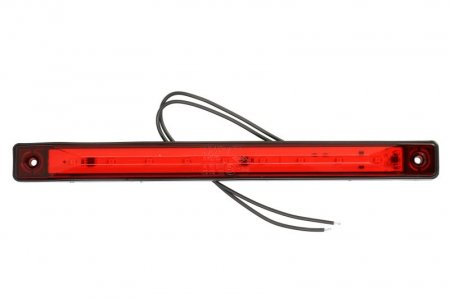 Iluminat auto - Lumina delimitare stanga/dreapta, forma: dreptunghiular, rosu, LED, inaltime 24mm; latime 254mm; adancime 18mm lungime cablu 300mm, 12/24V