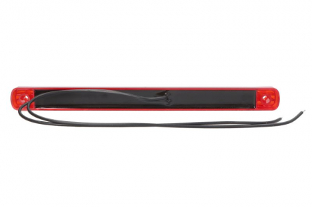 Lumina delimitare stanga/dreapta, forma: dreptunghiular, rosu, LED; latime 247mm lungime cablu 380mm, fara prindere, 12/24V (IP66/IP68) [1]