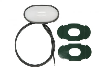 Lumina delimitare stanga/dreapta, forma: oval, alb, LED, inaltime 75mm; latime 39,5mm; adancime 31mm lungime cablu 380mm, fara prindere, 12/24V (tip: neon, IP6K9K) Piese Auto - Lumina delimitare stanga/dreapta, forma: oval, alb, LED, inaltime 75mm; latime 39,5mm; adancime 31mm lungime cablu 380mm, fara prindere, 12/24V (tip: neon, IP6K9K)
