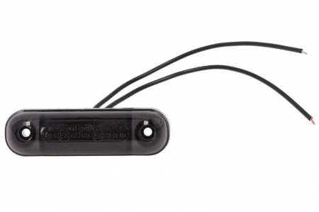 Lumina delimitare stanga/dreapta, forma: oval, fumuriu/alb, LED, inaltime 24mm; latime 84mm; adancime 25mm lungime cablu 240mm, 12/24V (IP6K9K) Piese Auto - Lumina delimitare stanga/dreapta, forma: oval, fumuriu/alb, LED, inaltime 24mm; latime 84mm; adancime 25mm lungime cablu 240mm, 12/24V (IP6K9K)