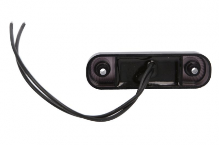 Lumina delimitare stanga/dreapta, forma: oval, fumuriu/alb, LED, inaltime 24mm; latime 84mm; adancime 25mm lungime cablu 240mm, 12/24V (IP6K9K) [1]