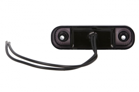 Lumina delimitare stanga/dreapta, forma: oval, portocaliu/fumuriu, LED, inaltime 24mm; latime 84mm; adancime 25mm lungime cablu 240mm, 12/24V (IP6K9K) [1]