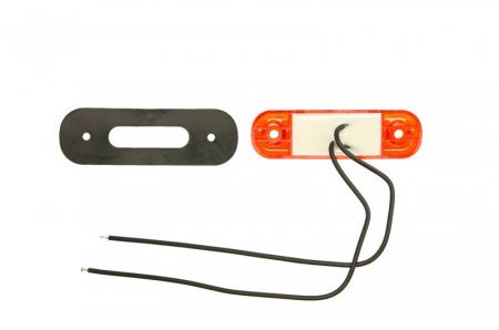 Lumina delimitare stanga/dreapta, forma: oval, portocaliu, LED, inaltime 24,2mm; latime 83,8mm; adancime 10,4mm lungime cablu 230mm, 12/24V (IP66/IP68) [1]