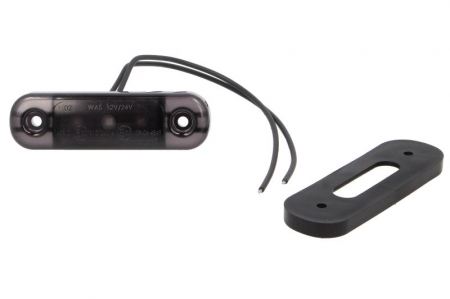 Lumina delimitare stanga/dreapta, forma: oval, rosu/fumuriu, LED, inaltime 24mm; latime 84mm; adancime 25mm lungime cablu 240mm, 12/24V (IP6K9K) Piese Auto - Lumina delimitare stanga/dreapta, forma: oval, rosu/fumuriu, LED, inaltime 24mm; latime 84mm; adancime 25mm lungime cablu 240mm, 12/24V (IP6K9K)