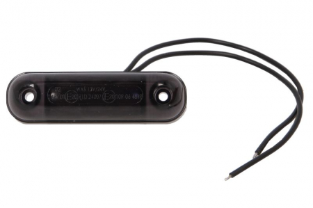 Lumina delimitare stanga/dreapta, forma: oval, rosu/fumuriu, LED, inaltime 24mm; latime 84mm; adancime 25mm lungime cablu 240mm, 12/24V (IP6K9K) Piese Auto - Lumina delimitare stanga/dreapta, forma: oval, rosu/fumuriu, LED, inaltime 24mm; latime 84mm; adancime 25mm lungime cablu 240mm, 12/24V (IP6K9K)