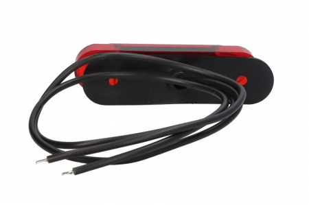 Lumina delimitare stanga/dreapta, forma: oval, rosu, LED, inaltime 17,1mm; latime 65mm; adancime 14mm lungime cablu 300mm, 12/24V (IP68) [1]