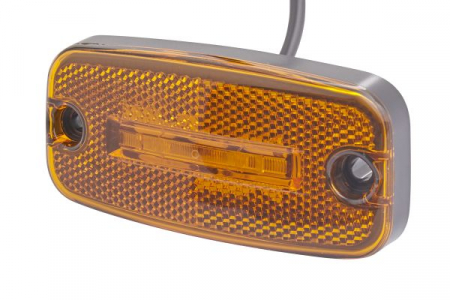 Lumina delimitare stanga/dreapta; galben; LED; inaltime 21; latime 111; adancime 51; surub/fixare orizontala; lungime cablu 500; 12V [2]