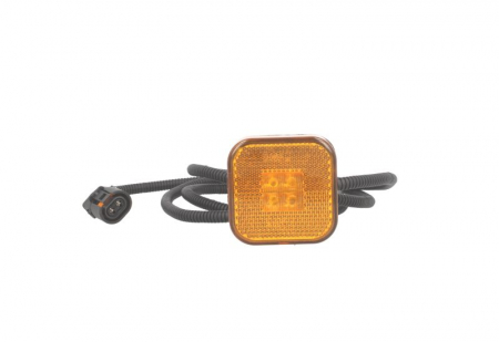 Proiectoare - Lumina delimitare stanga/dreapta, portocaliu/galben, LED, inaltime 65mm; latime 65mm; adancime 29,5/65mm, lungime cablu 1330mm, potrivit MAN F2000, L2000, M 2000 L, M 2000 M, TGA, TGL I, TGM I, TG 24V